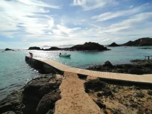 El muelle en el Puertito de Lobos