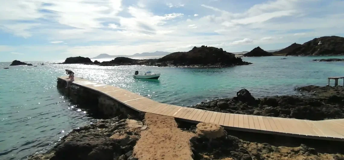 El muelle en el Puertito de Lobos