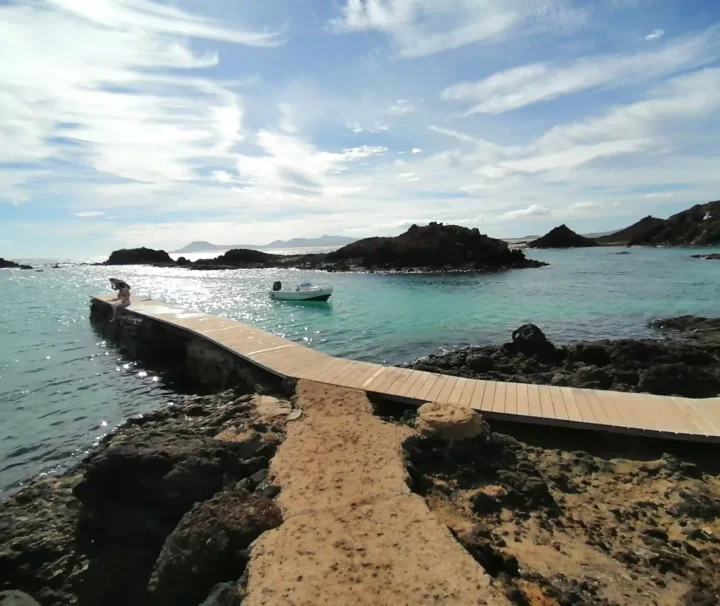 El muelle en el Puertito de Lobos